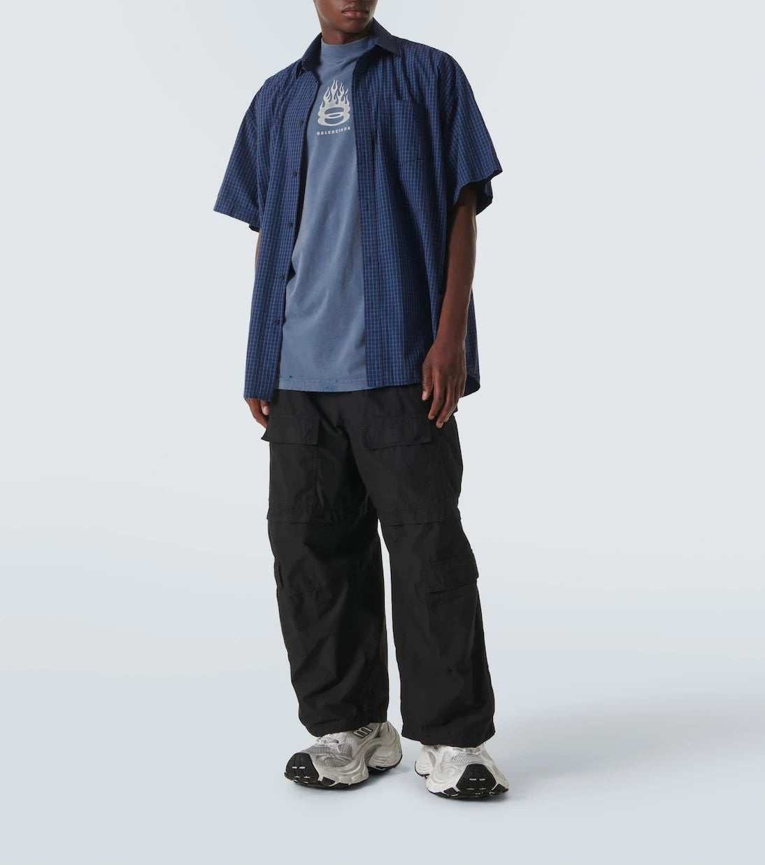 Balenciaga - Logo layered cotton shirt