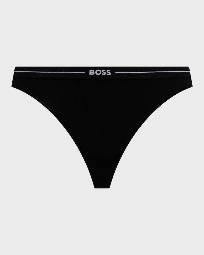 BOSS Kadın Pamuklu Elastan 3P String Külot 3'lü
