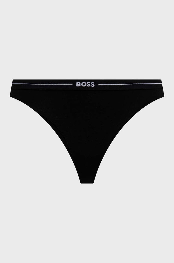 BOSS Kadın Pamuklu Elastan 3P String Külot 3'lü