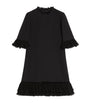 Valentino Black Silk Ruffled Mini Dress