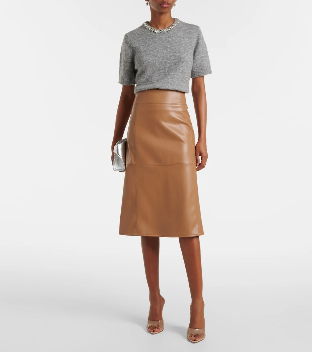 Velvet - Layton embellished alpaca and wool-blend top