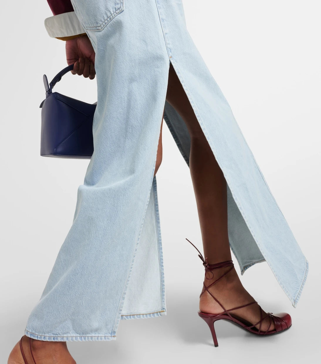 Agolde - Astrid Slice denim maxi skirt
