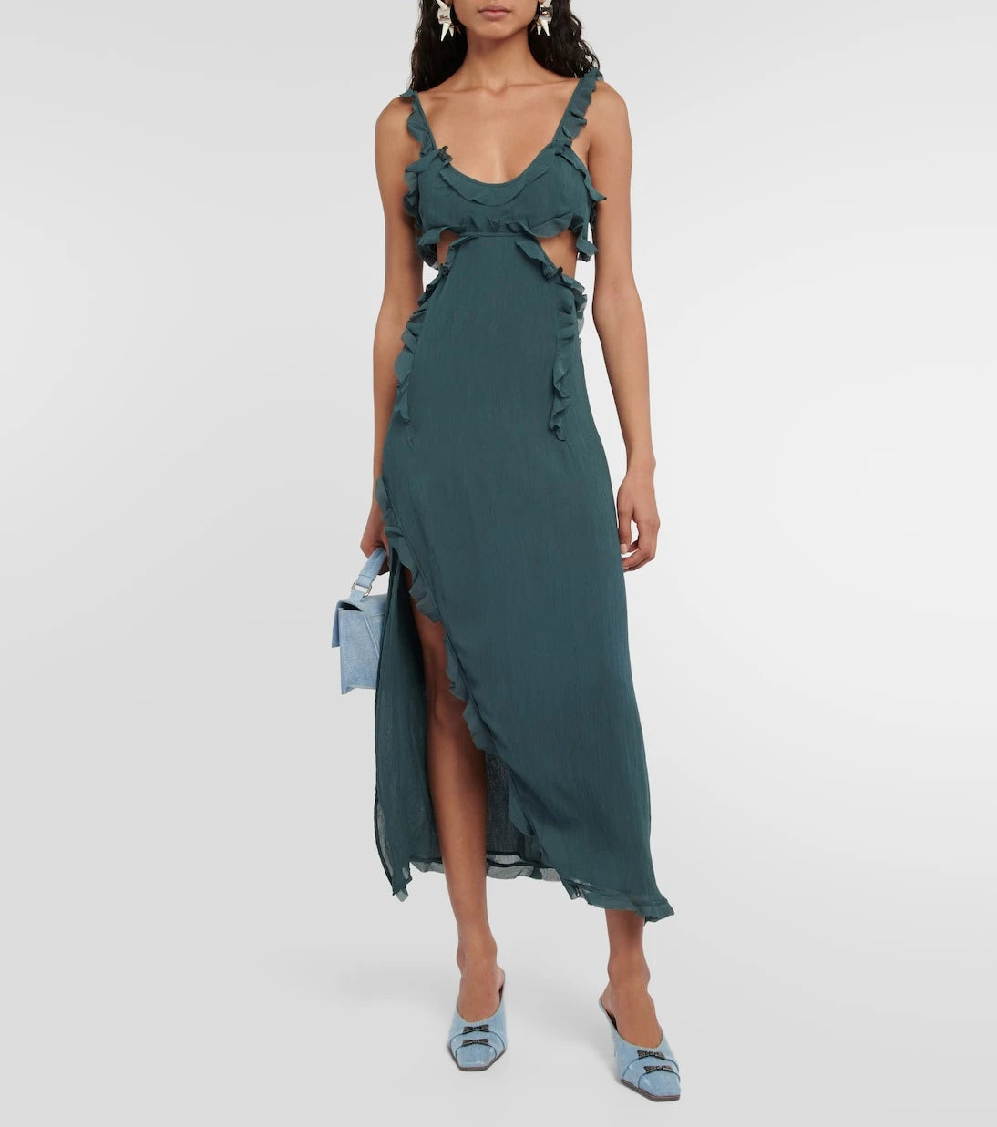Acne Studios - Crêpe cutout midi dress
