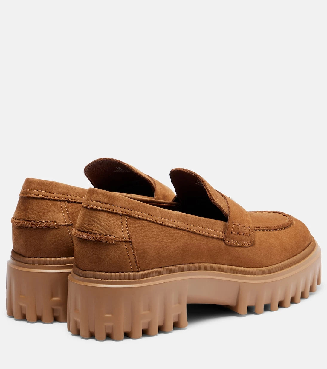 Hogan - H700 leather platform loafers