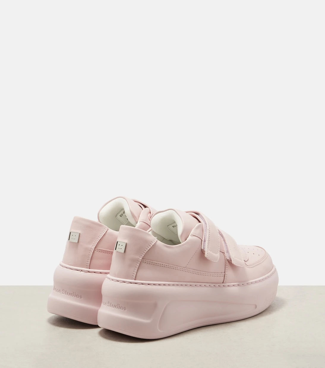 Acne Studios - Face leather platform sneakers