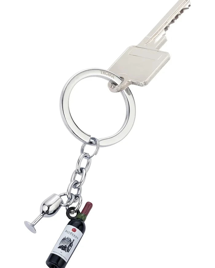 Troika Ключодържател за ключове от полиран метал 8,7 x 3,5 x 1 cm