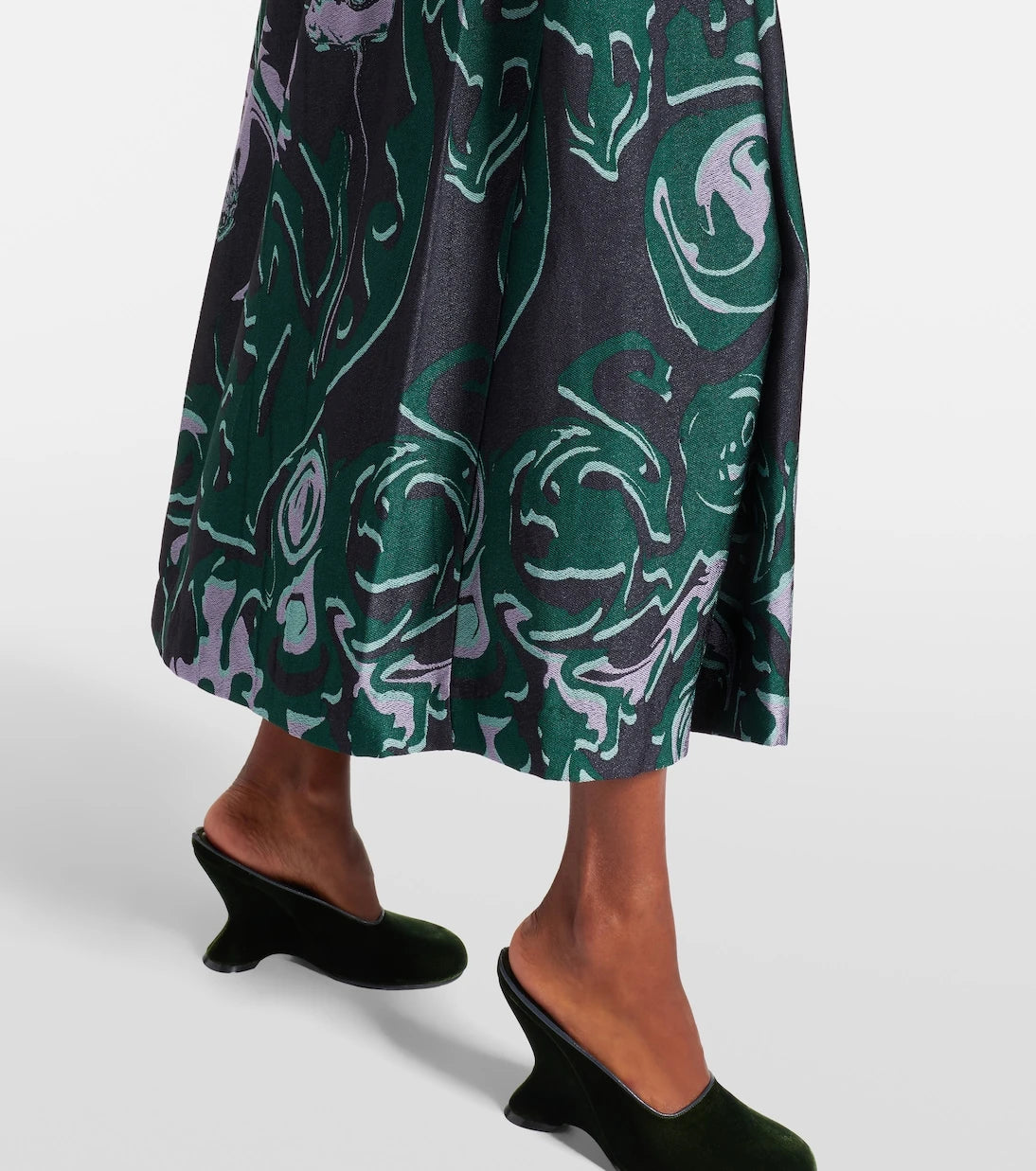 Dries Van Noten - Printed midi skirt