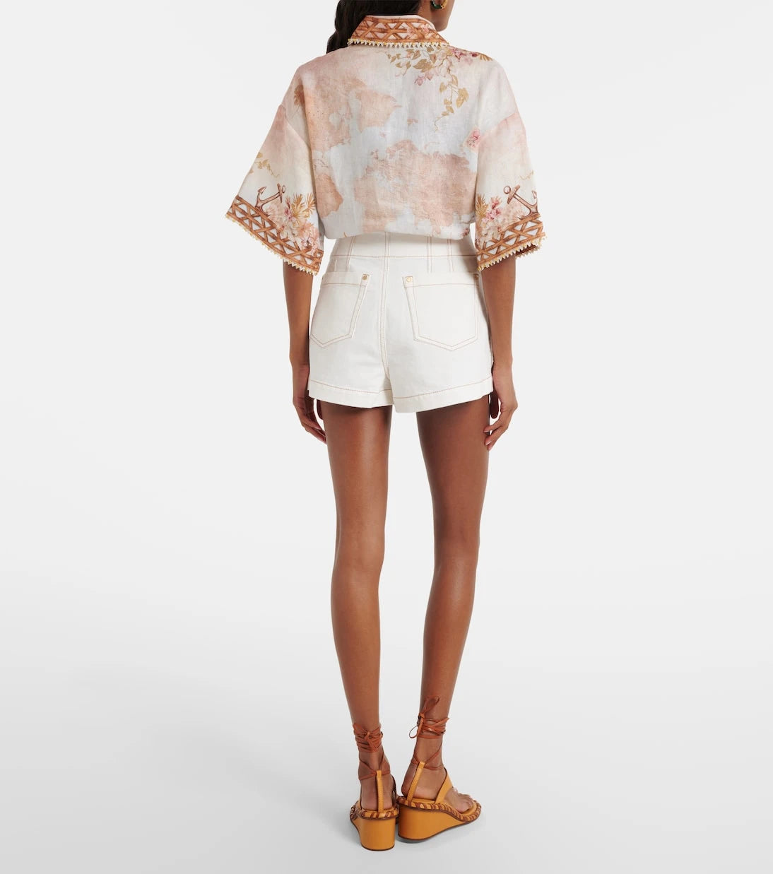 Zimmermann - Roselight denim shorts