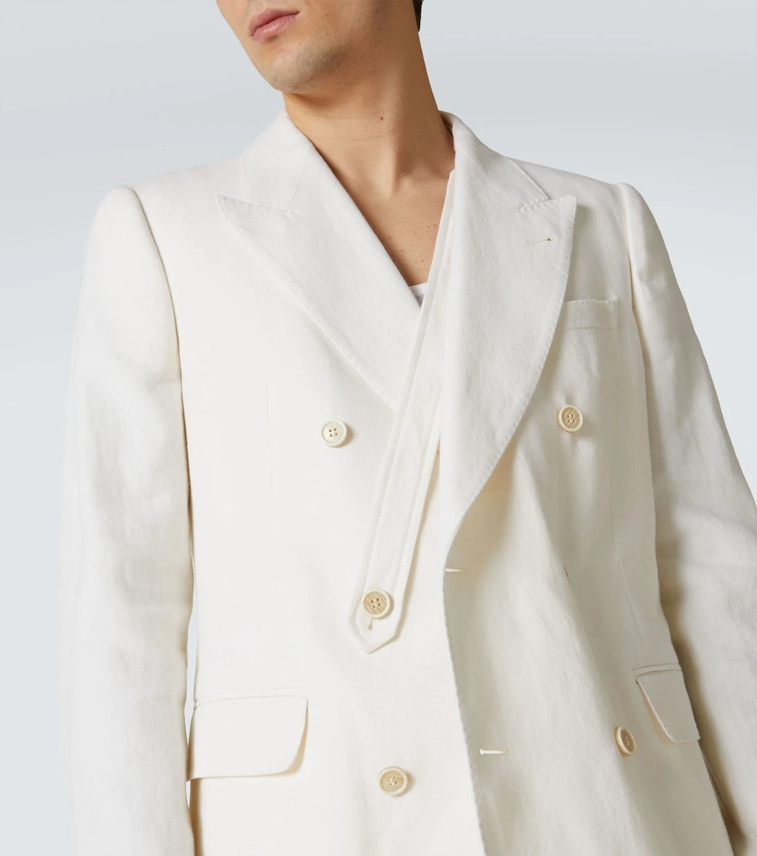 Dries Van Noten - Linen, wool, silk, and cashmere blazer