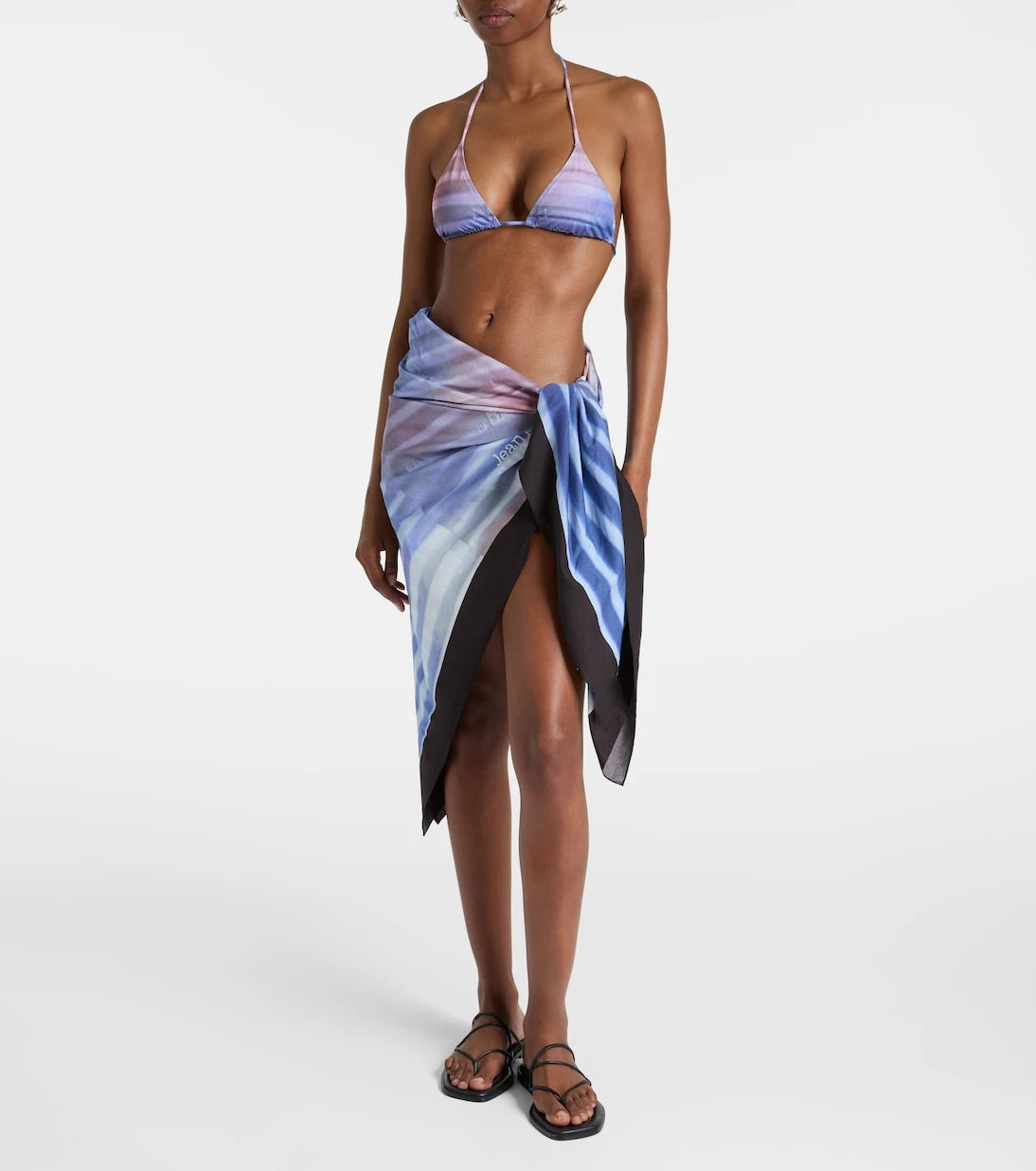 Jean Paul Gaultier - Printed cotton beach cover-up