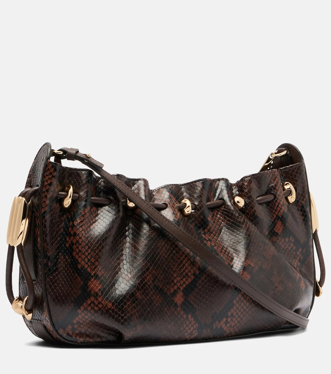 Zimmermann - Halcyon snake-effect leather shoulder bag
