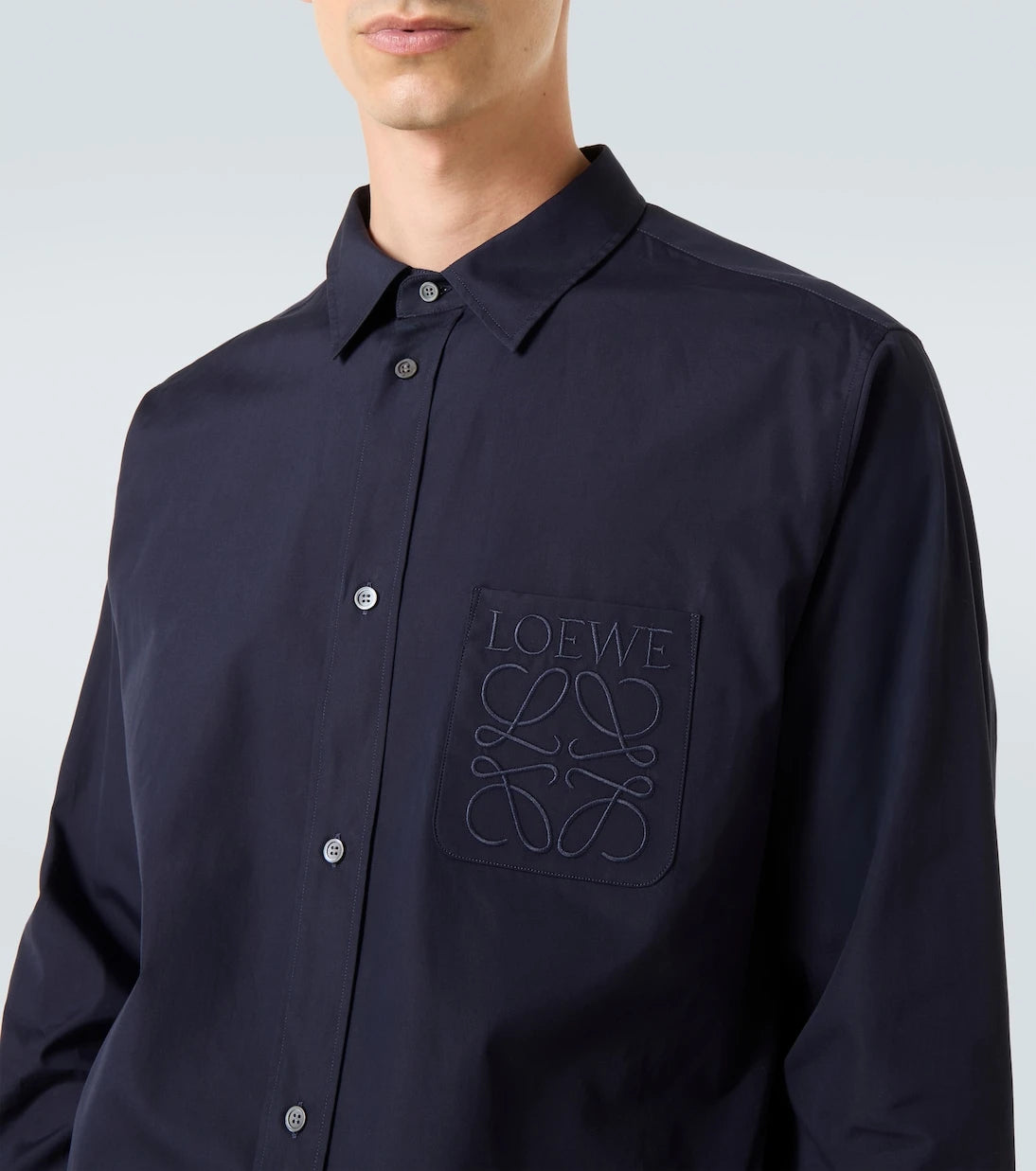 Loewe - Logo cotton poplin shirt