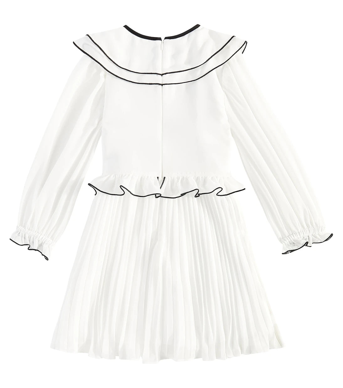 Self-Portrait Kids - Ruffled pleated chiffon dress