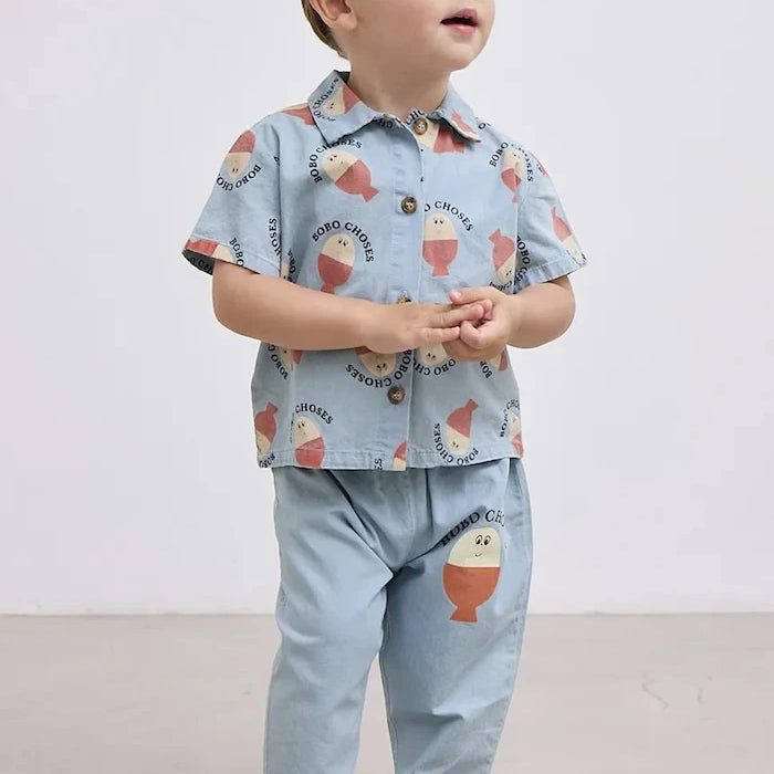 Бебешка памучна риза Bobo Choses Morning Egg