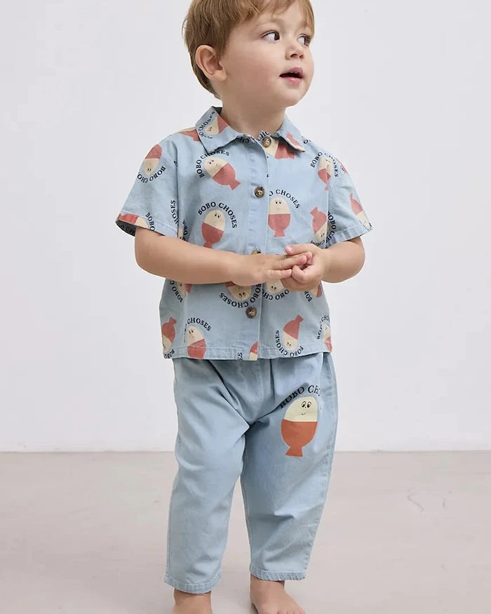 Bobo Choses Morning Egg Bebek Pamuklu Gömlek
