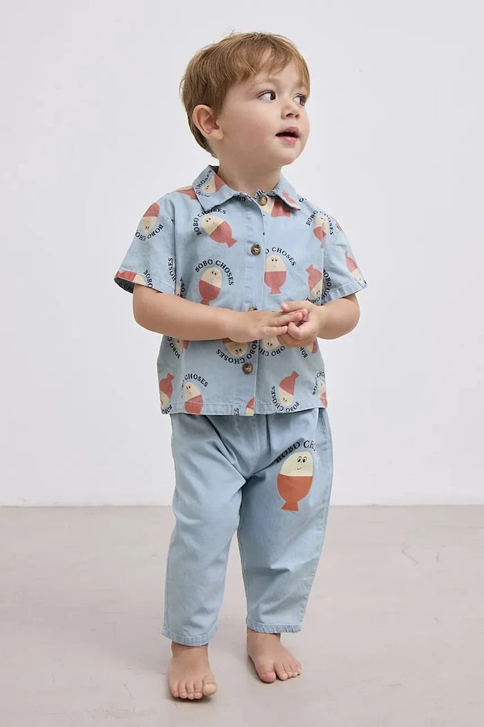 Bobo Choses Morning Egg Bebek Pamuklu Gömlek