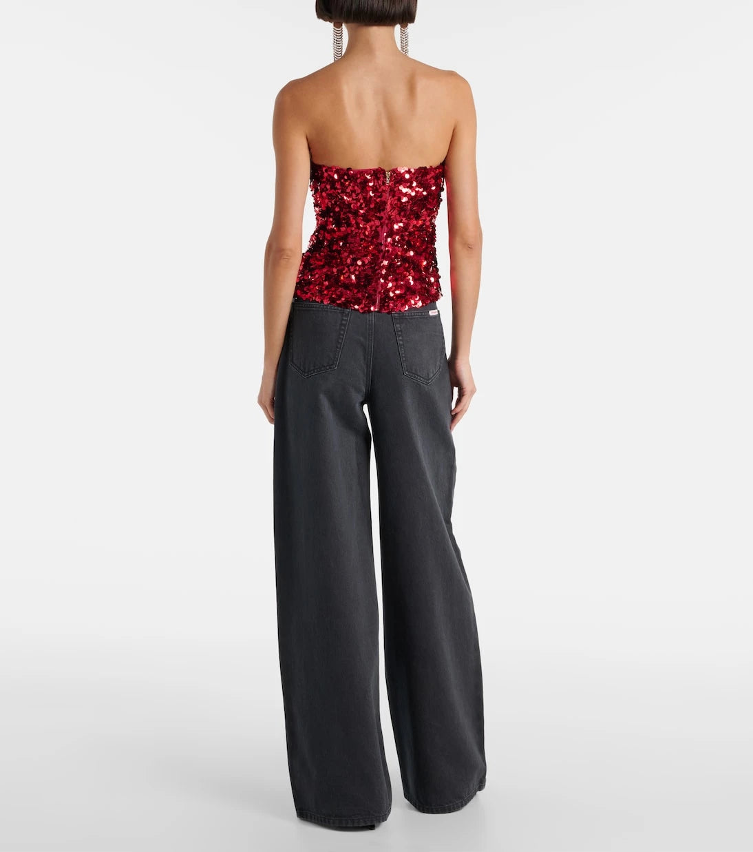 Self-Portrait - Sequined corset