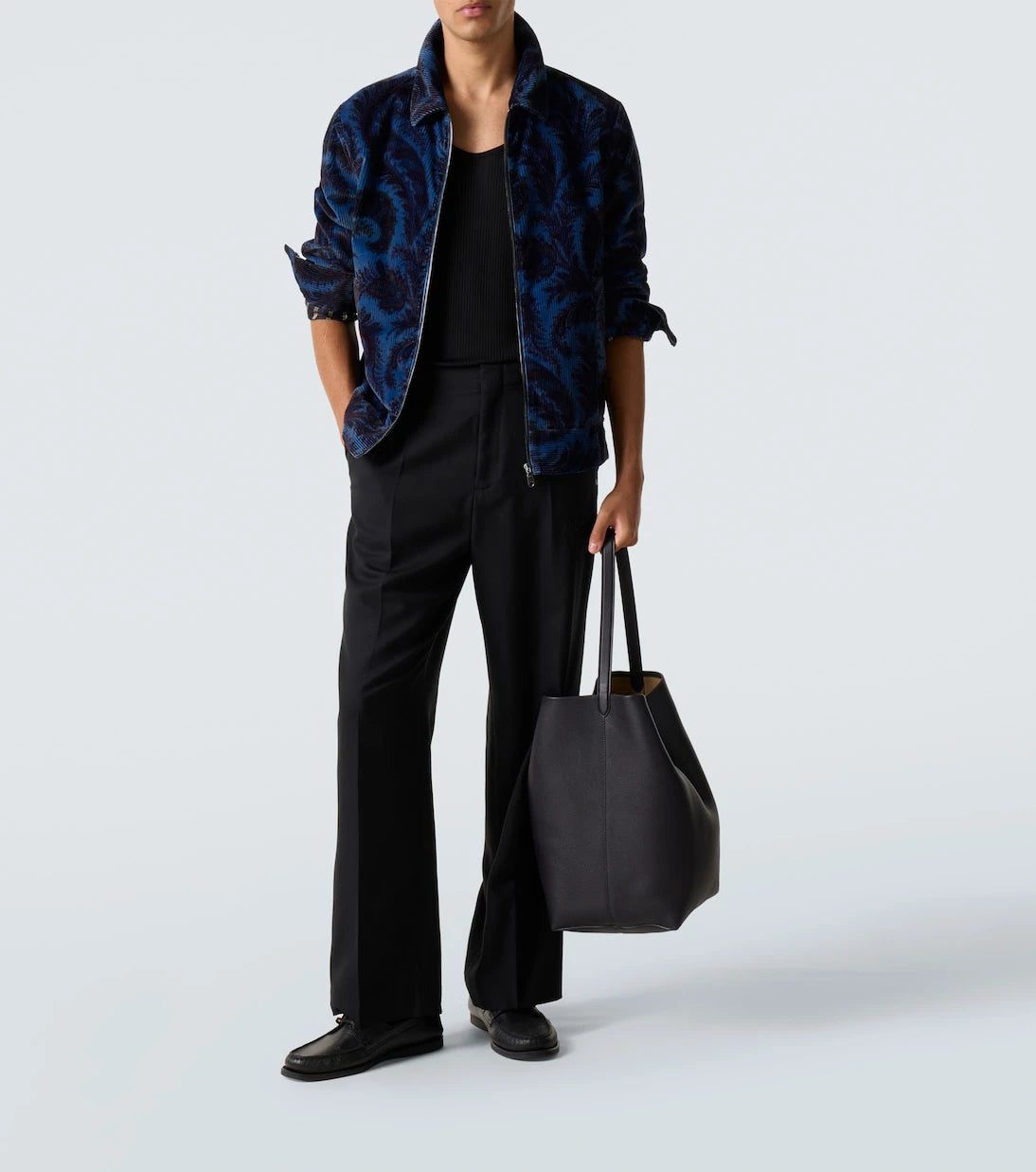 Etro - Printed cotton velvet jacket