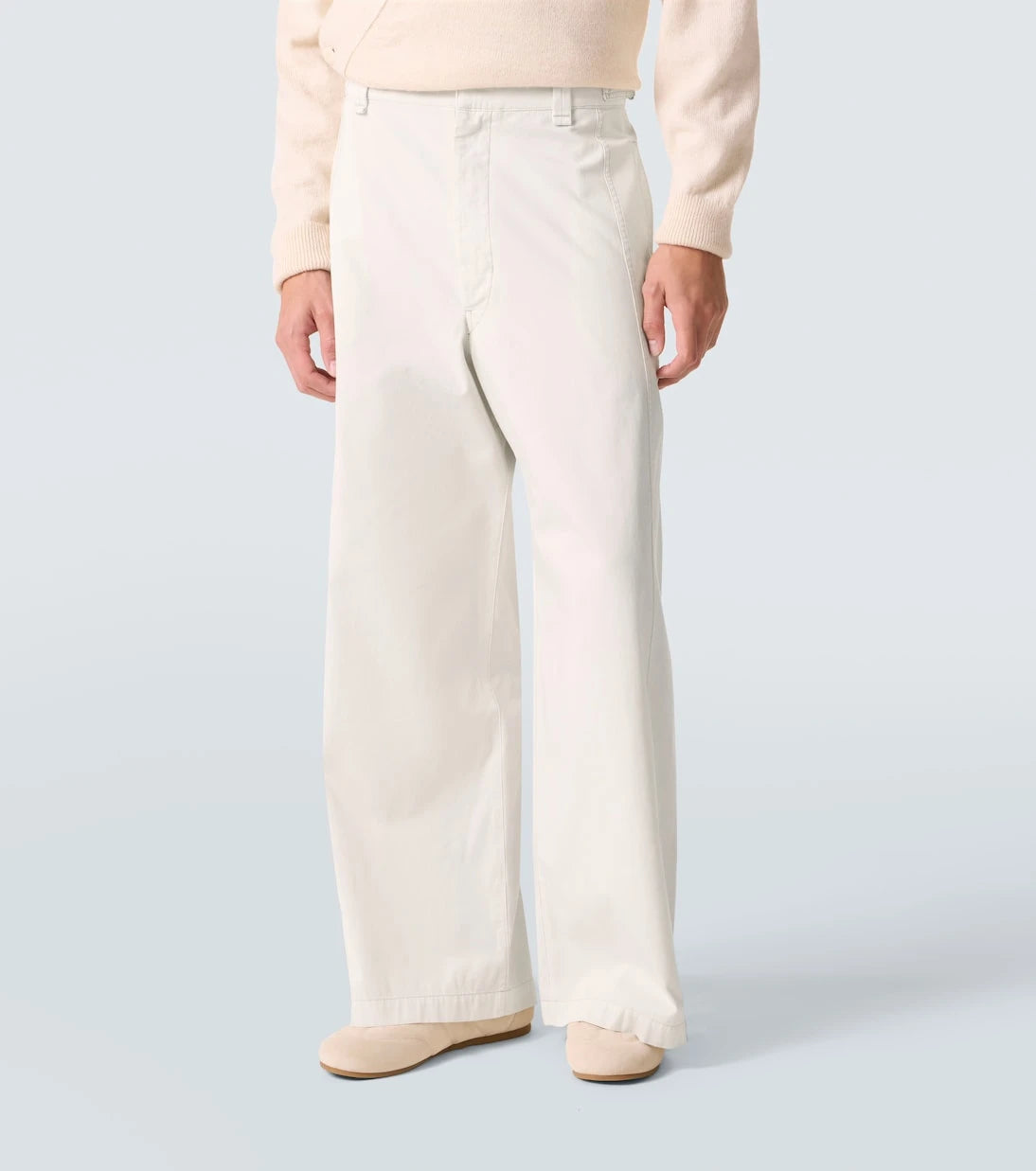 Lemaire - Cotton twill wide-leg pants