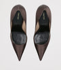 TOM FORD Brown Satin Betty Pumps 105