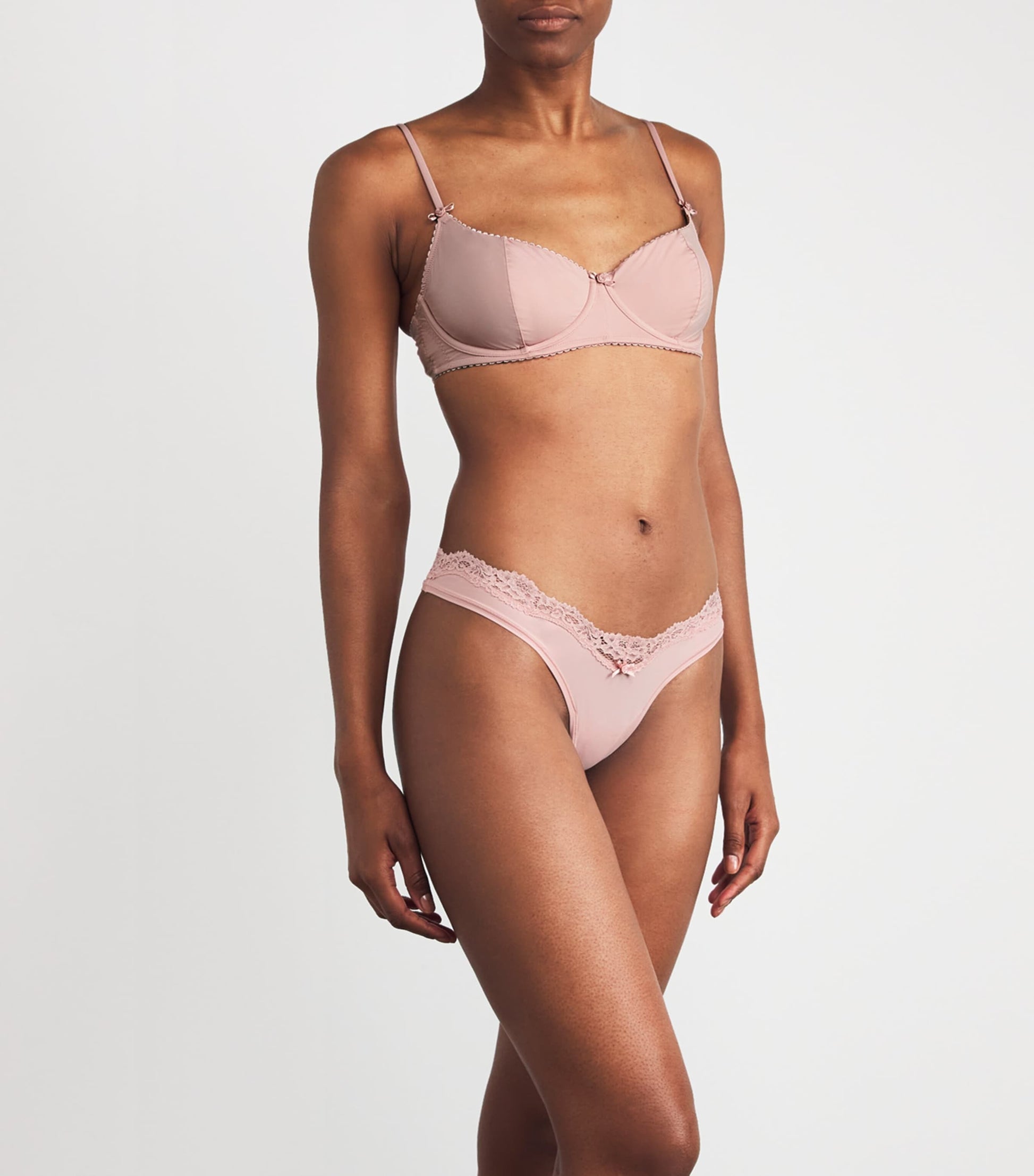 Skims Pink Vintage Shapewear Unlined Demi Bra