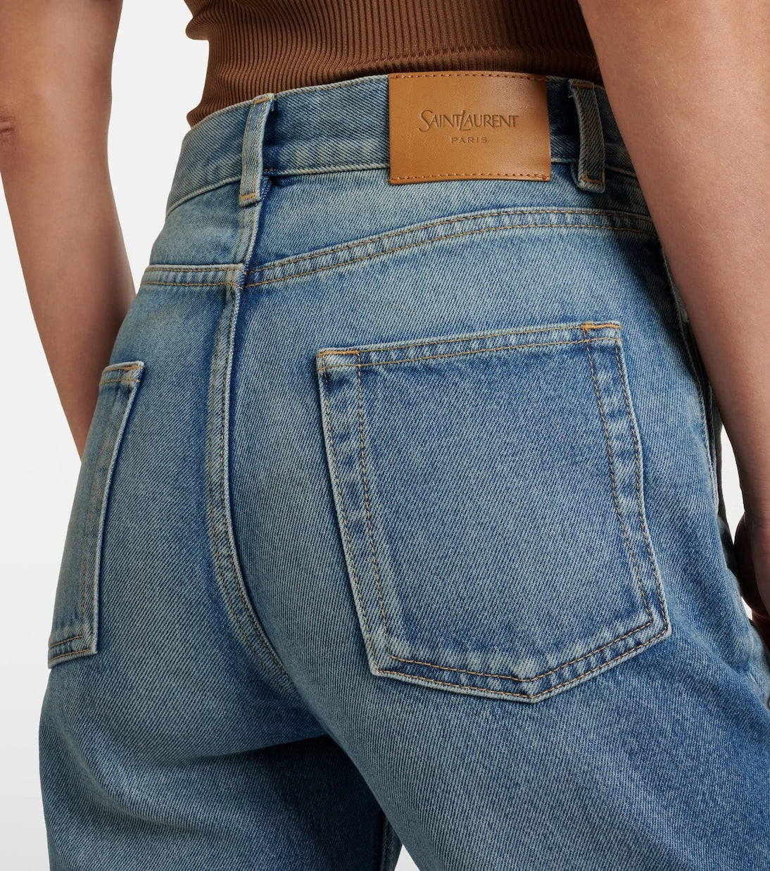 Saint Laurent - 70's high-rise wide-leg jeans