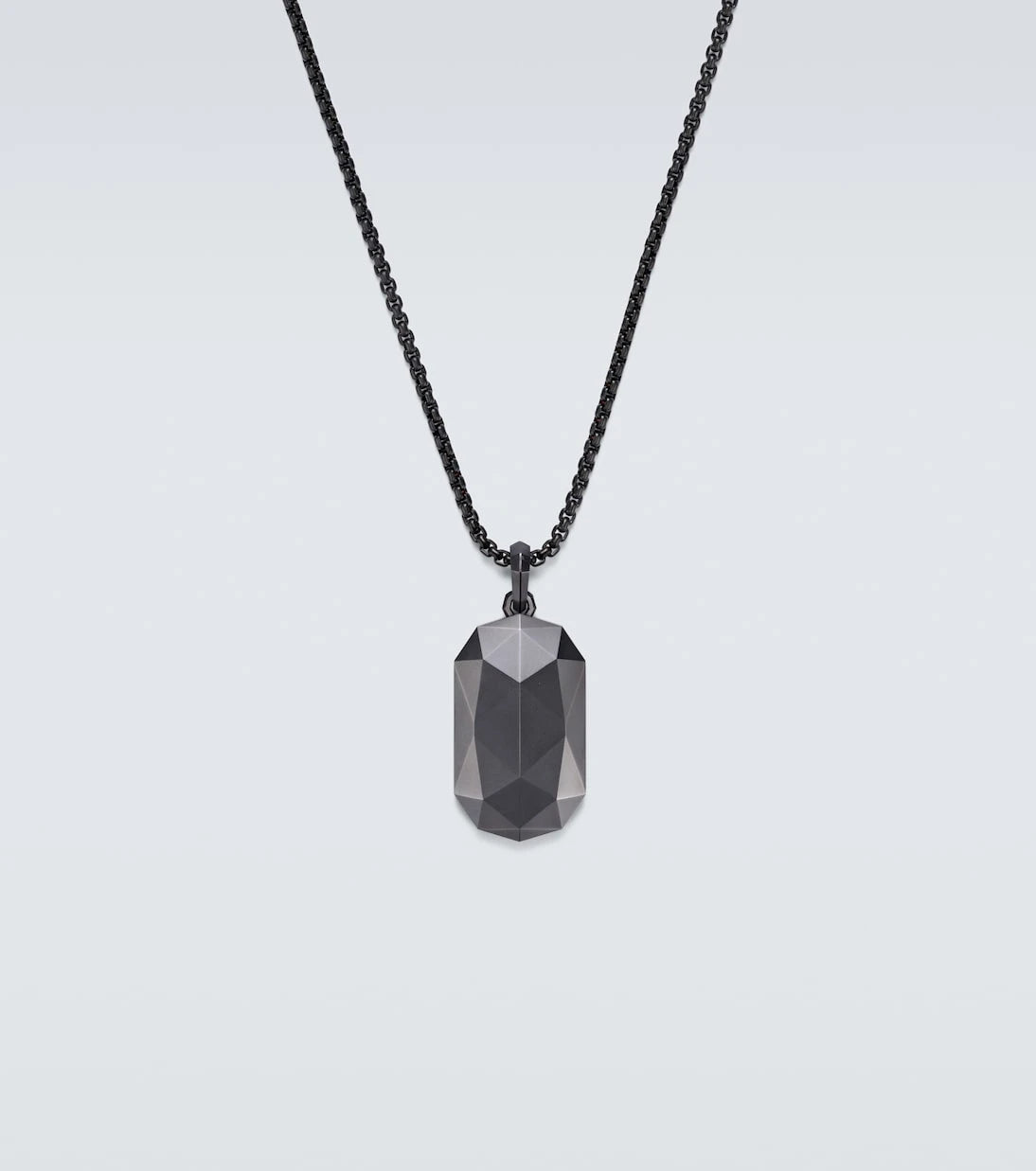 David Yurman - Stainless steel and titanium pendant necklace