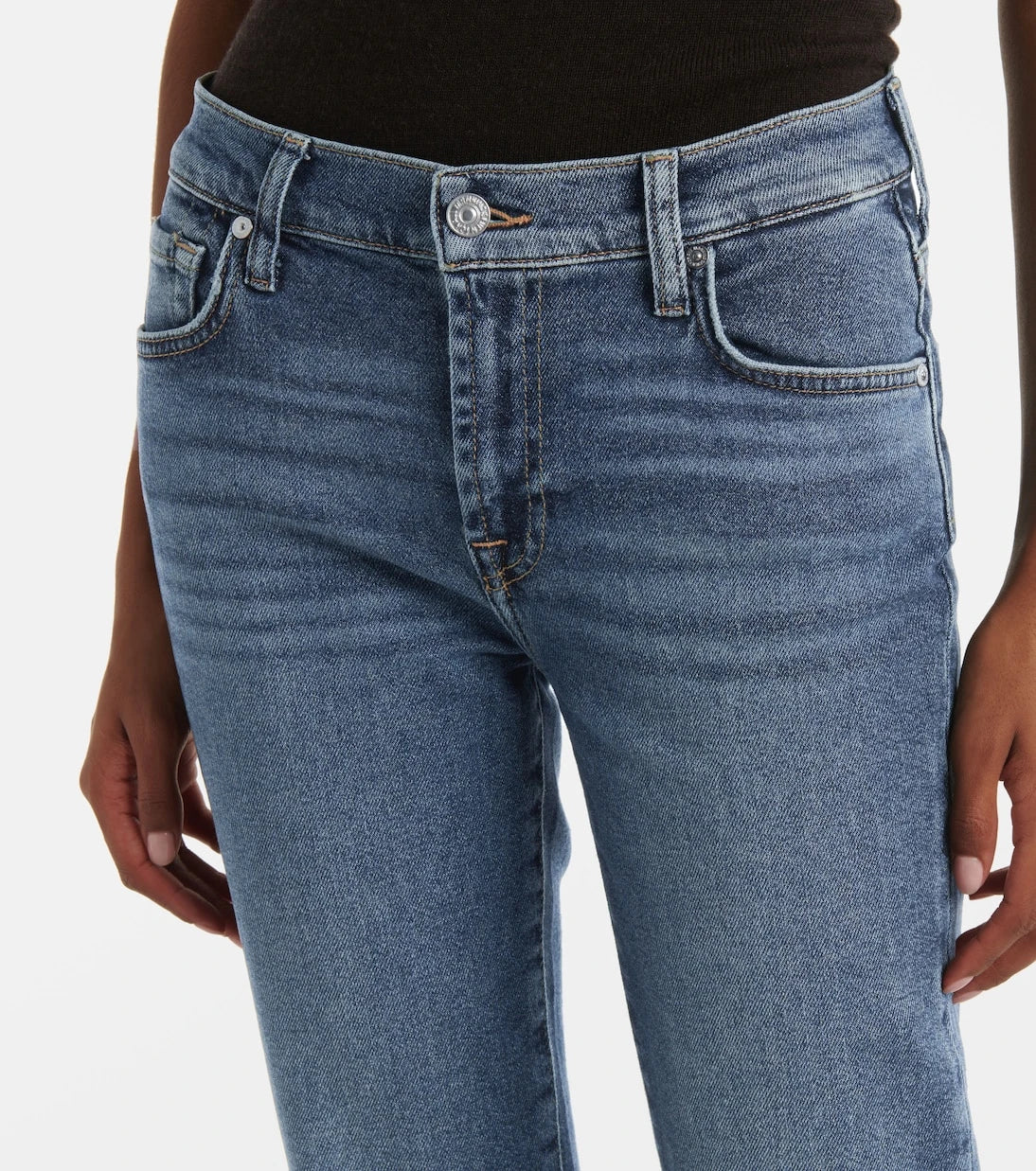 7 For All Mankind - Bootcut Tailorless mid-rise jeans