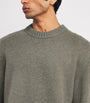 Green Cashmere Crew-Neck Sweater