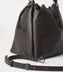 Brunello Cucinelli Brown Medium Leather Mellow Bucket Bag