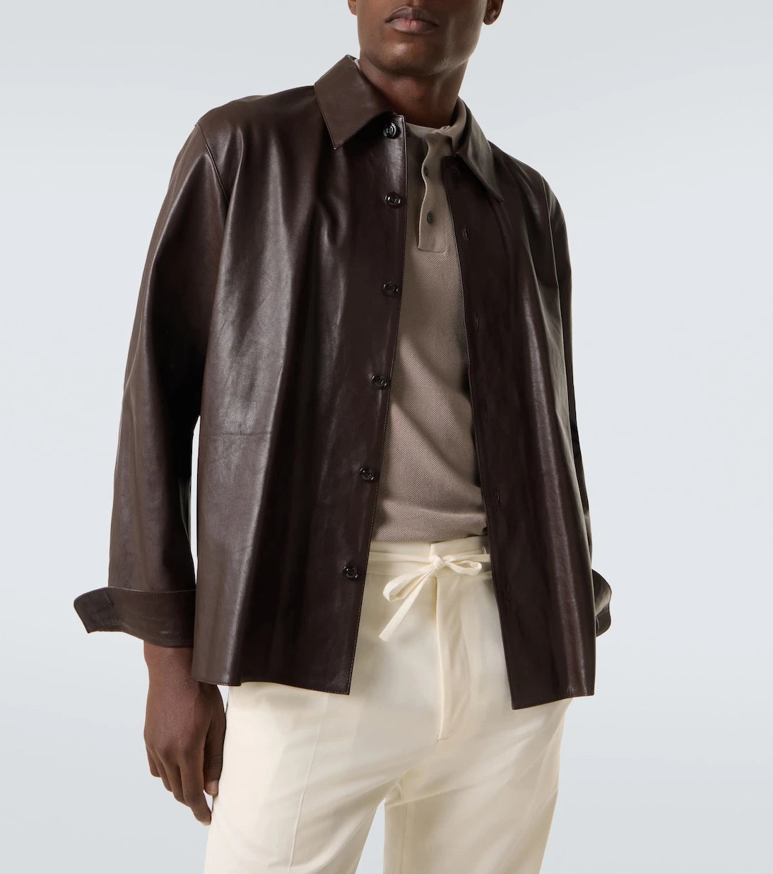 Lardini - Cotton piqué polo shirt