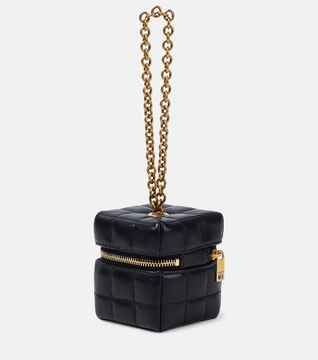 Saint Laurent - Cassandre Carré Mini leather box bag