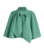 Wolk Morais Green Cashmere Bagatelle Cape