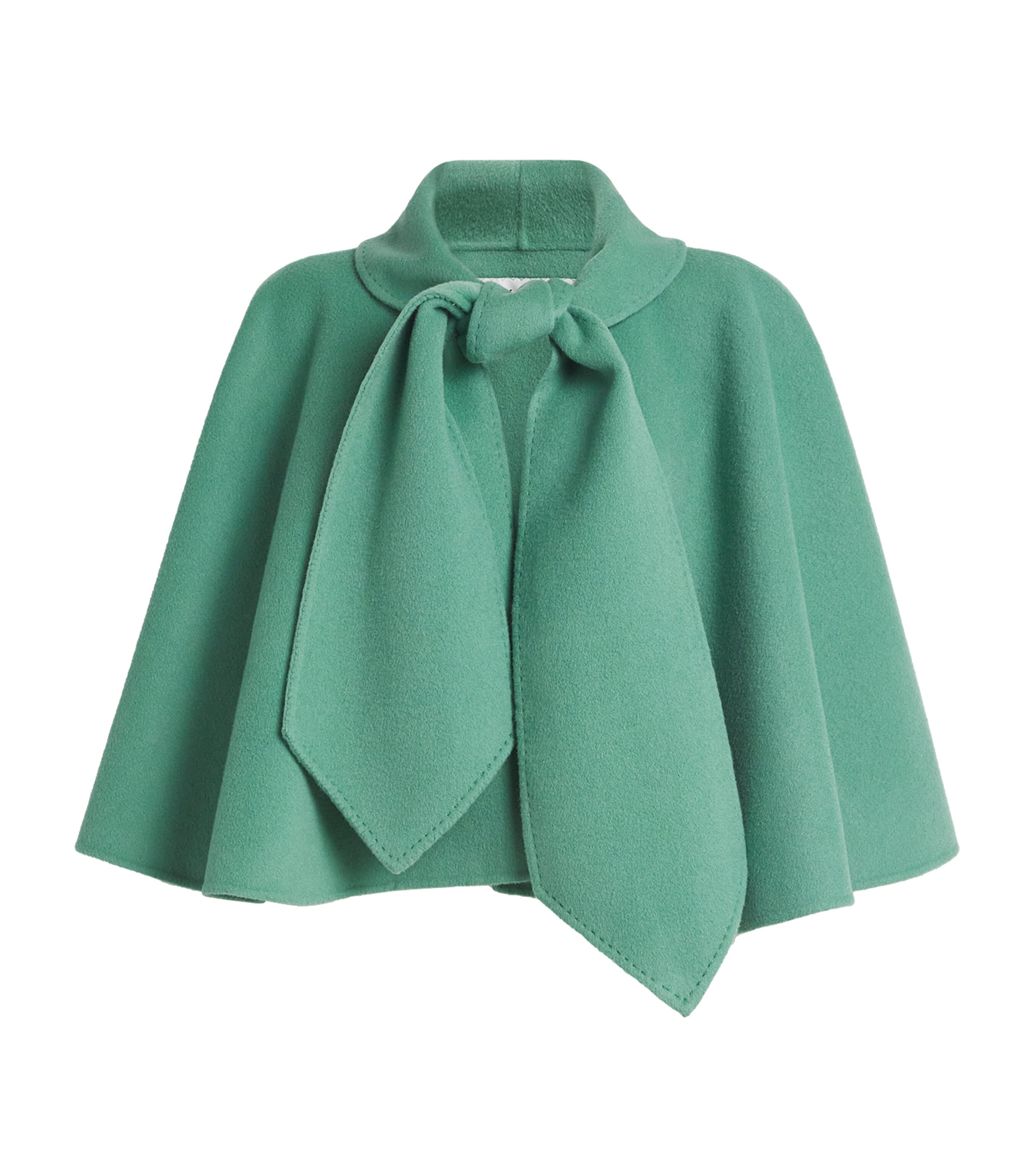 Wolk Morais Green Cashmere Bagatelle Cape