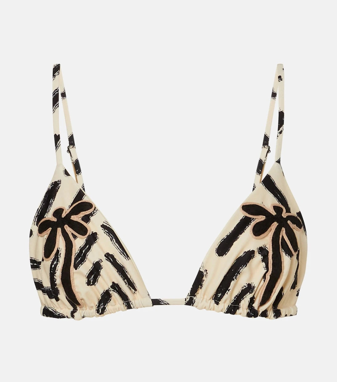 Johanna Ortiz - Embroidered printed bikini top