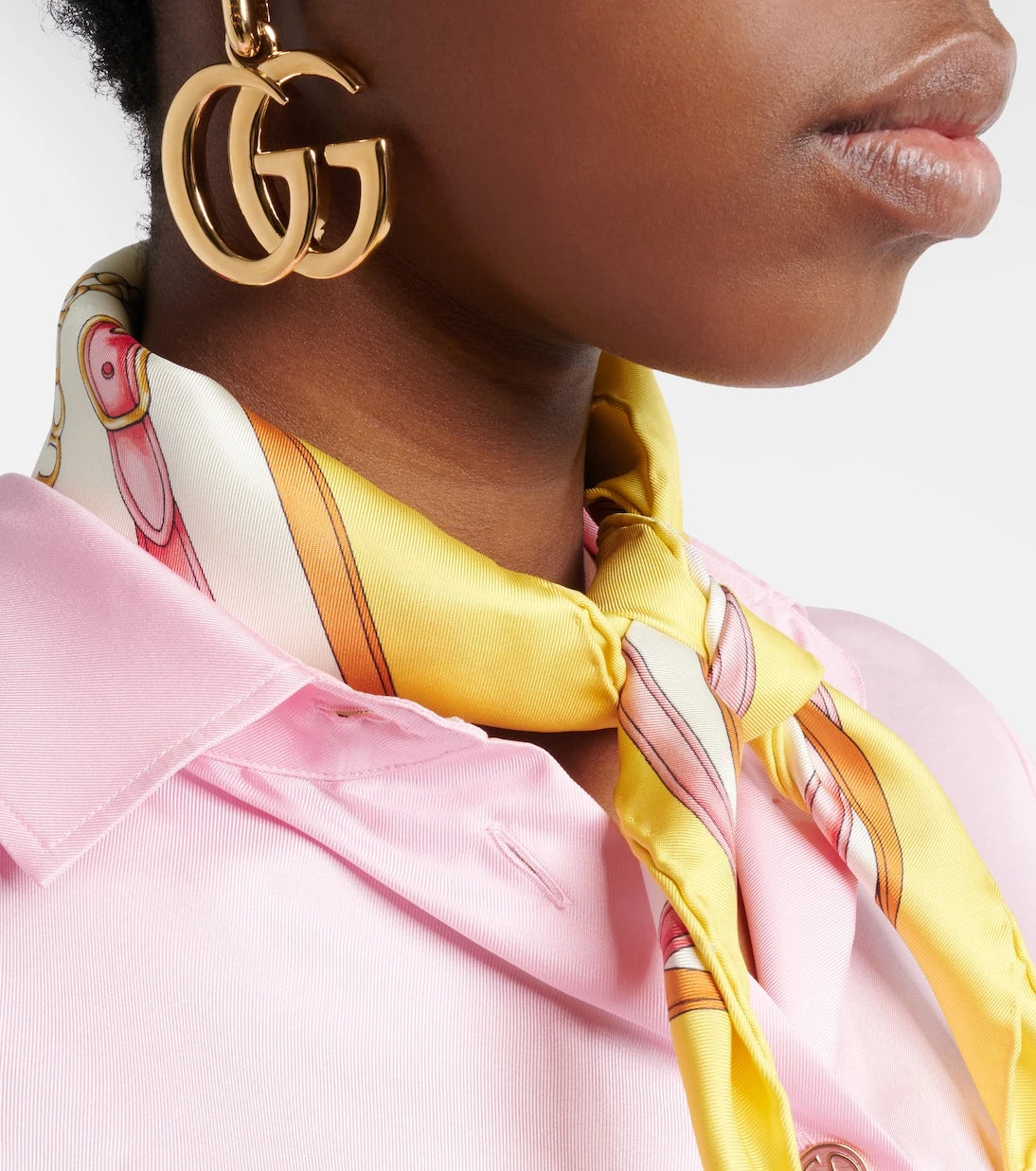 Gucci - Printed silk twill scarf