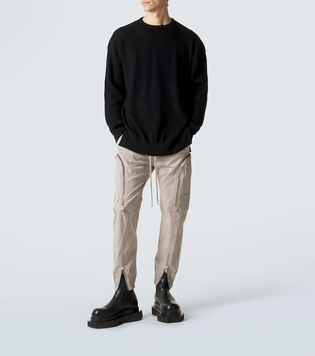 Rick Owens - Jumbo LS virgin wool sweater