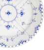 Blue Fluted Full Lace Plate (27cm)
