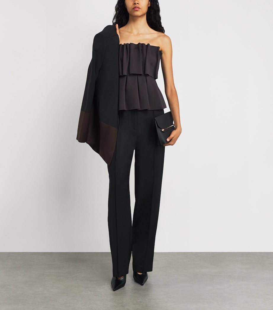 House Of Dagmar Brown Sculpted Tube Top