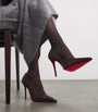 Christian Louboutin Red Miss Z Alligator-Embossed Leather Pumps 100