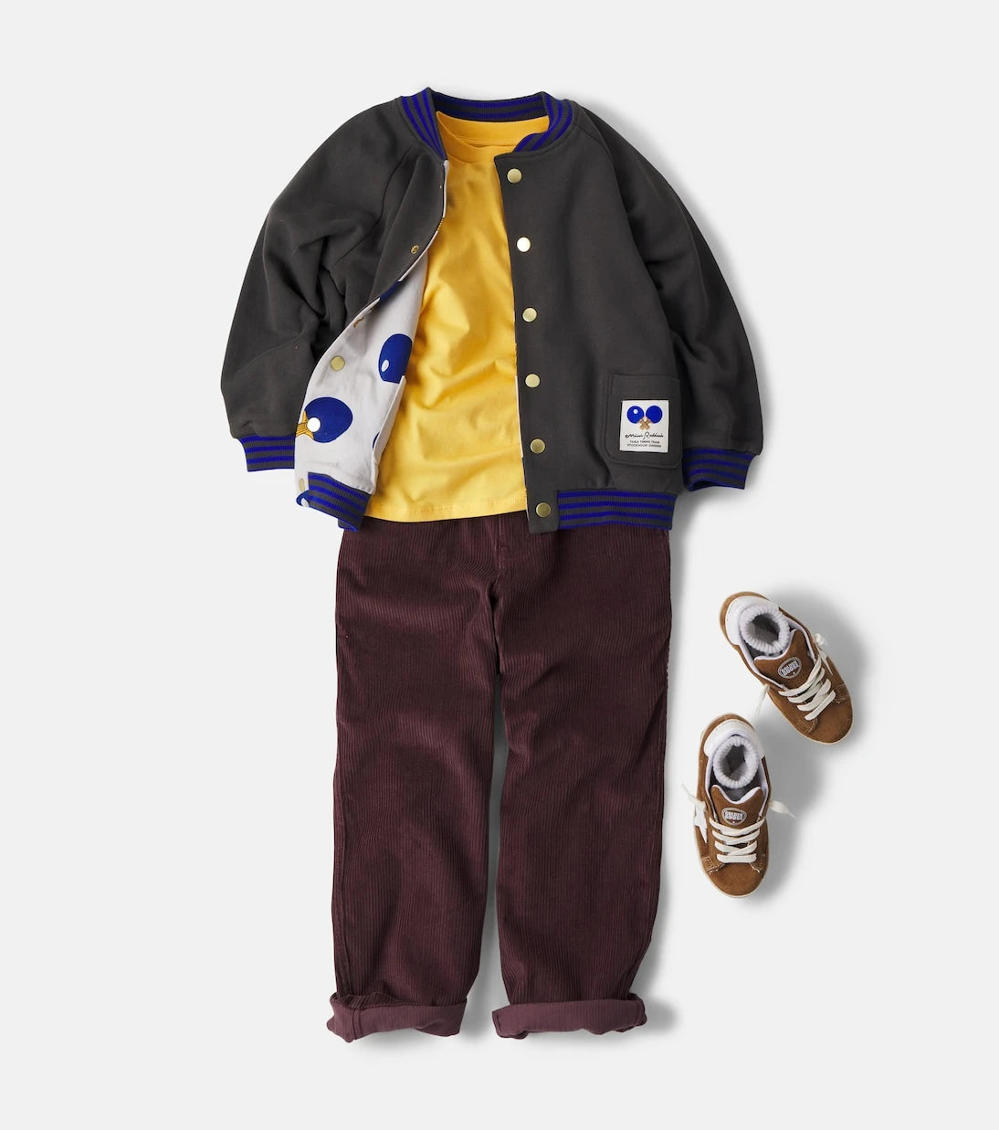 Mini Rodini - Table Tennis Team cotton jersey cardigan
