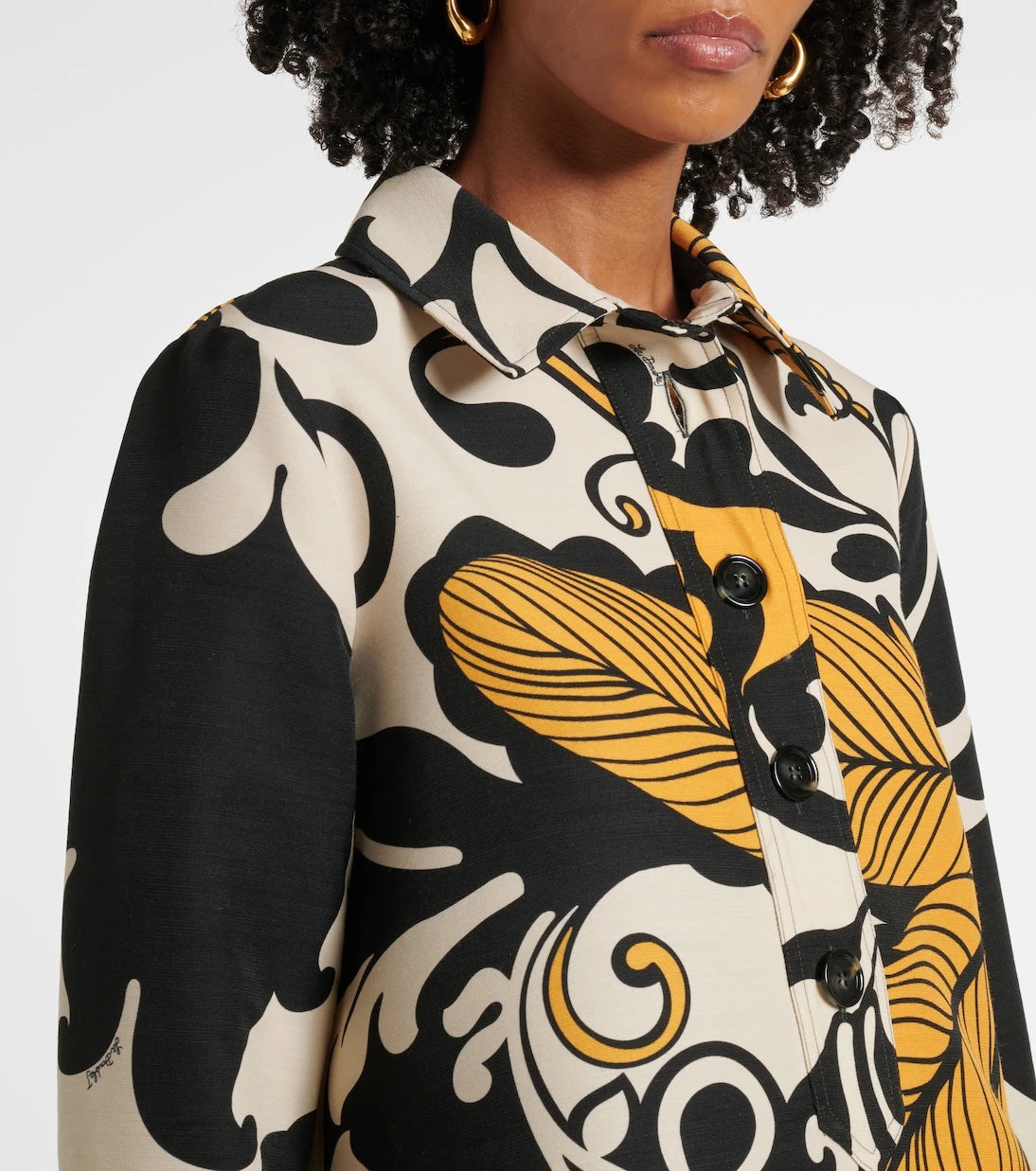 La DoubleJ - Artemis floral wool-blend minidress