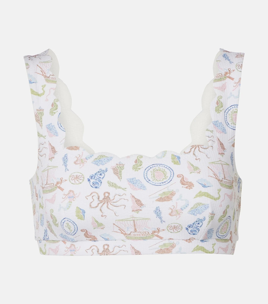 Marysia - Palm Springs scalloped bikini top