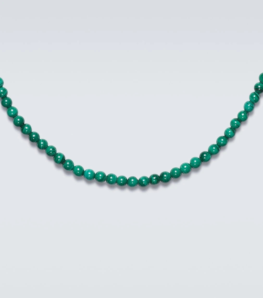 Mateo - 14kt gold beaded necklace with malachite