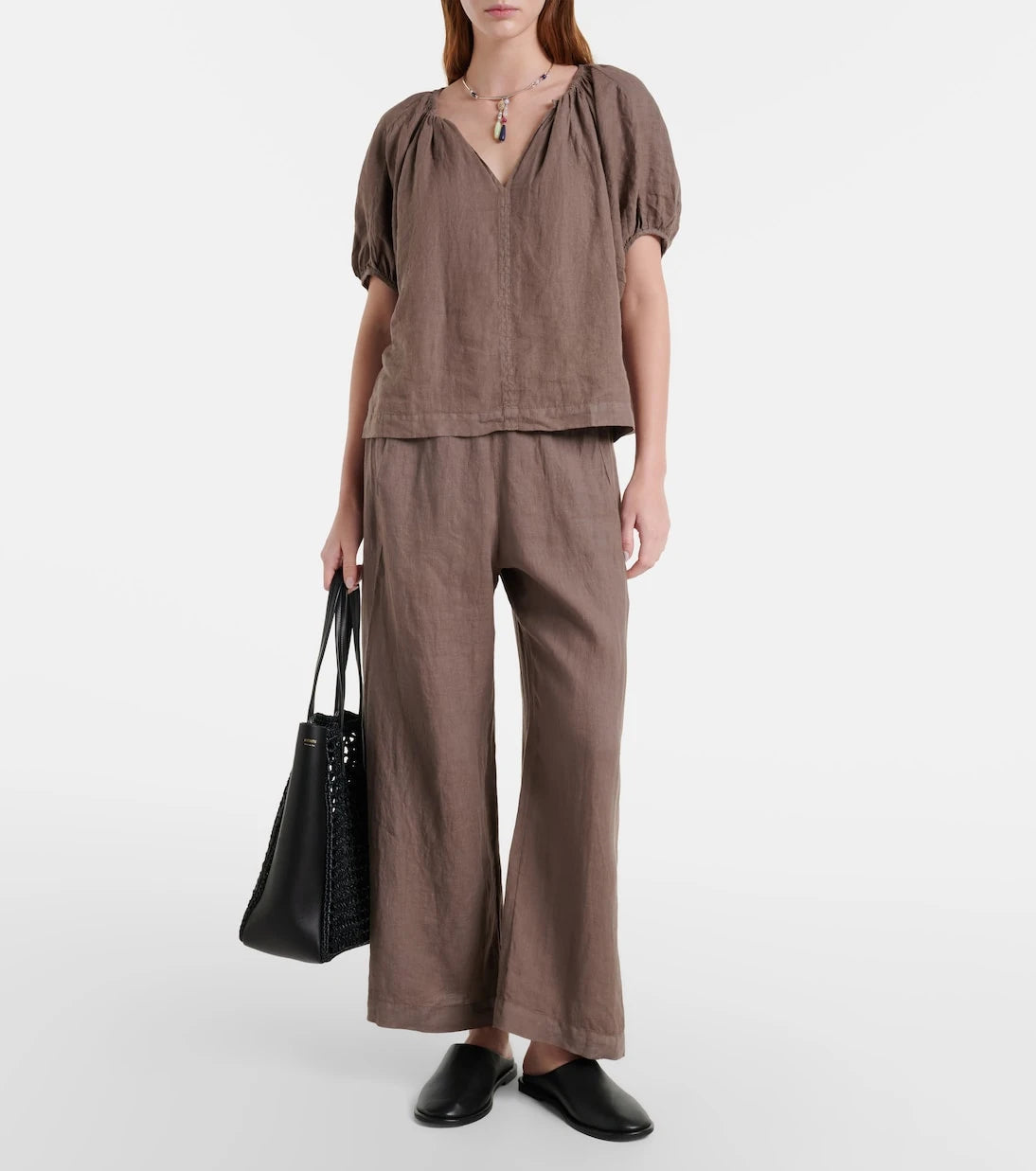Velvet - Lola linen wide-leg pants
