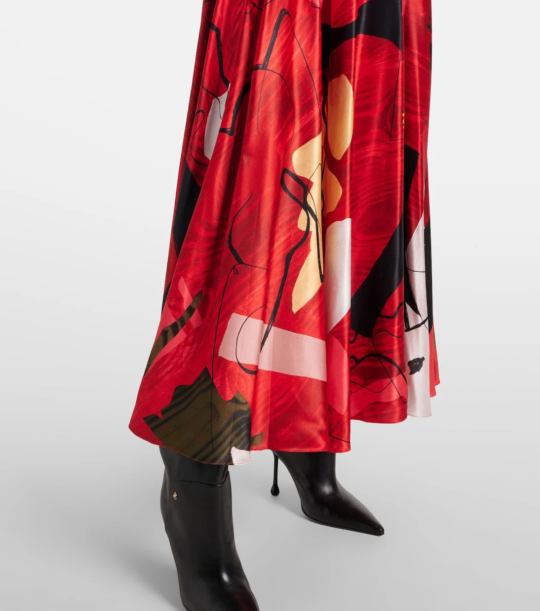Roksanda - Ameera printed satin maxi skirt