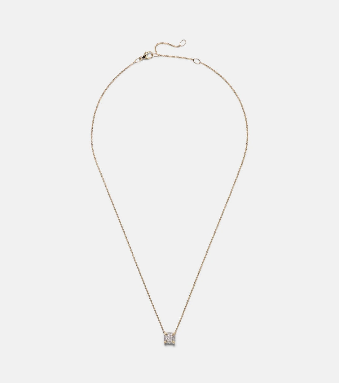 David Yurman - Petite Chatelaine® 18kt gold necklace with diamonds