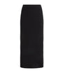 Iris Von Arnim Black Cashmere High-Waist Asina Midi Skirt