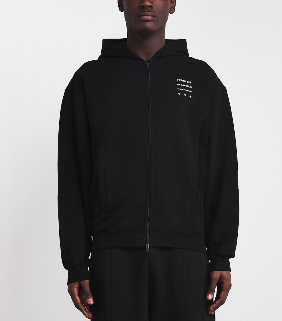 Represent 247 Black Uprising Zip-Up Hoodie