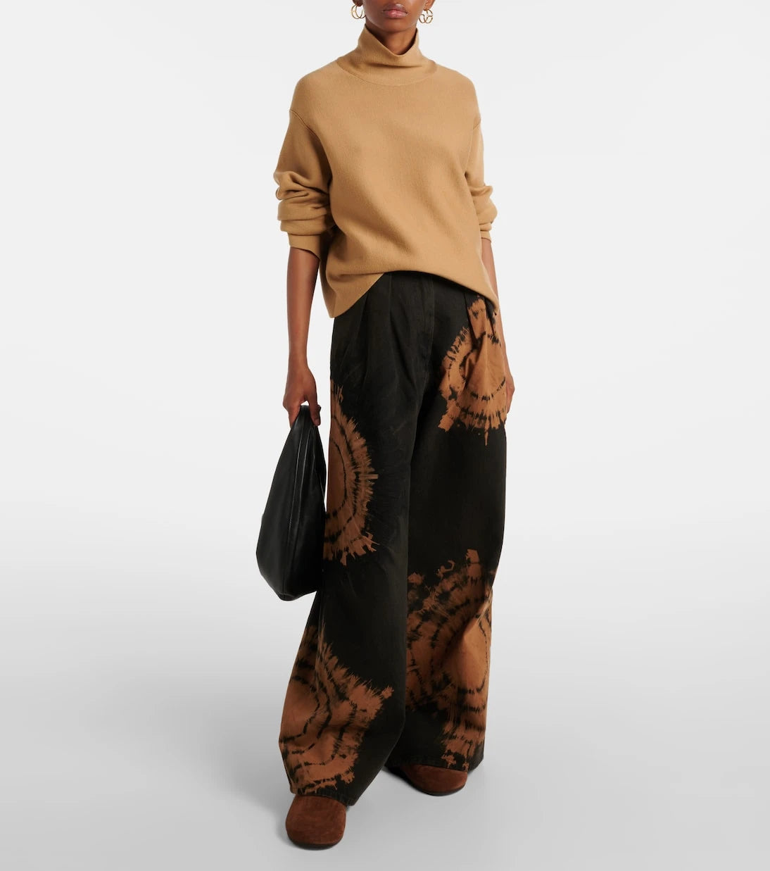 Alanui - Printed cotton wide-leg pants